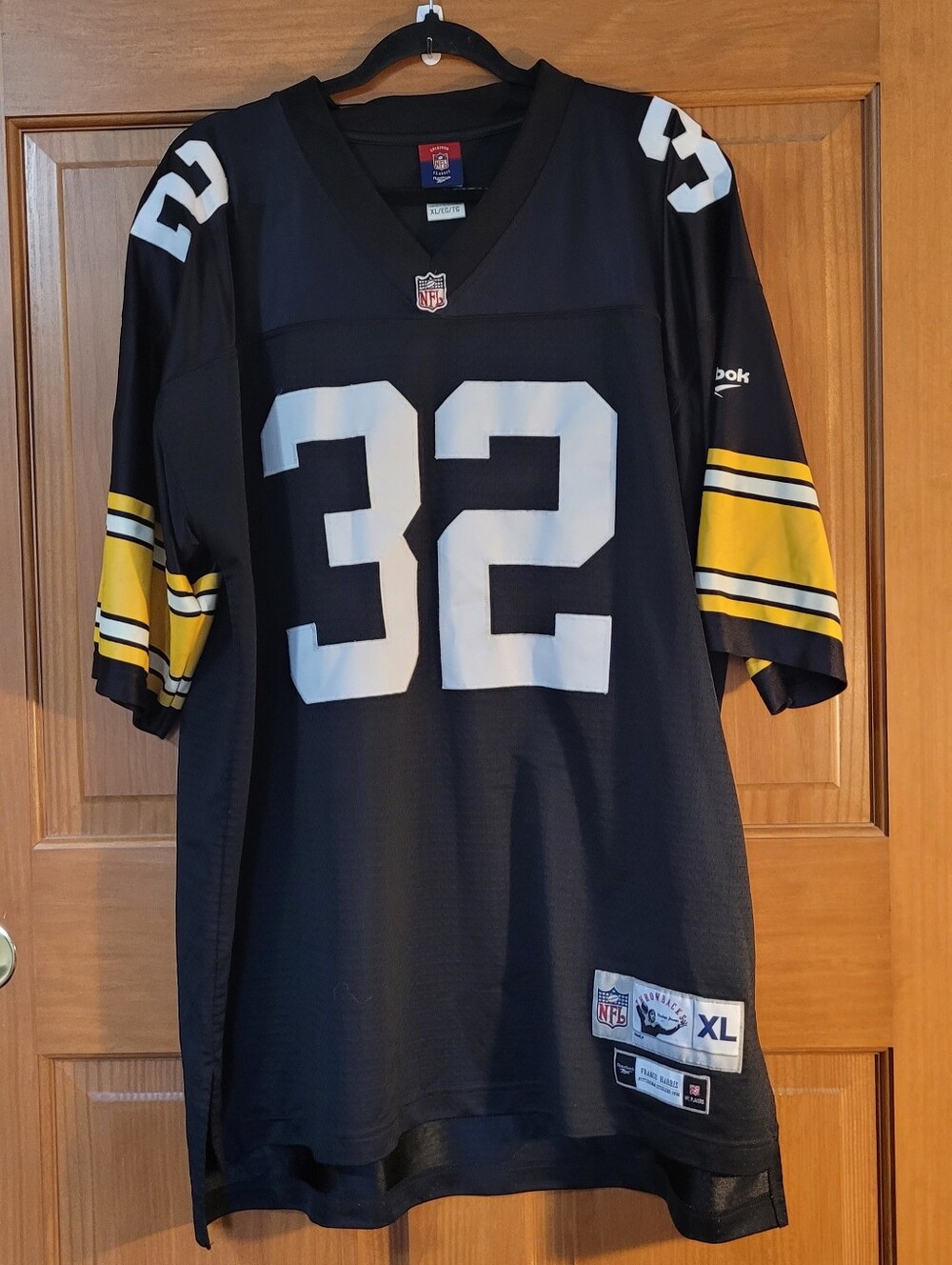 Franco Harris #32 Steelers Men's XL Thowback Jersey NFL Vintage Reebok Flawed